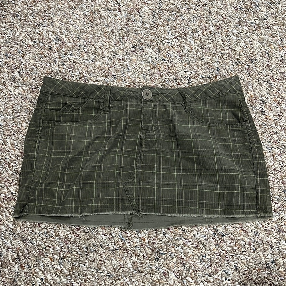 hot kiss low rise mini plaid skirt
